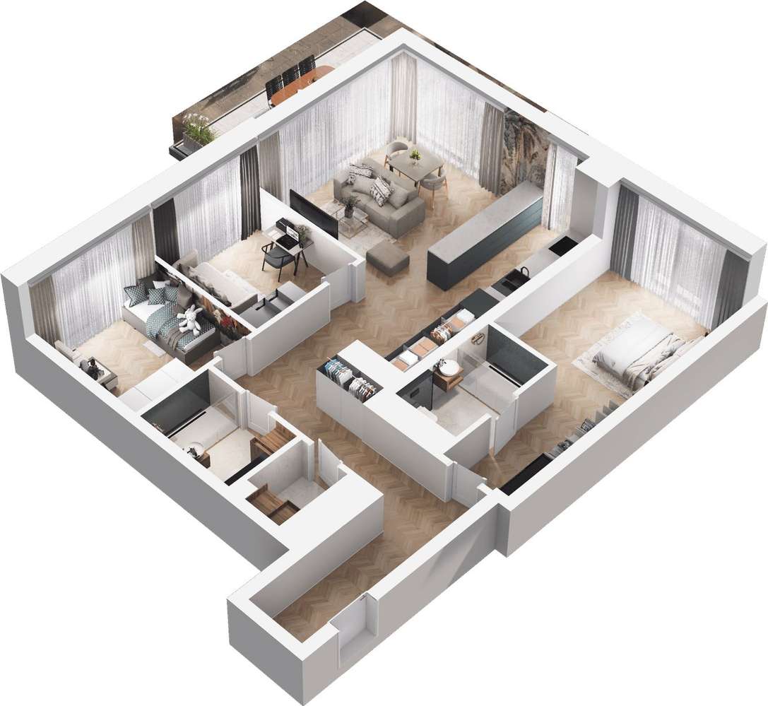 Ville Garden | mieszkanie 4-pok. | A.35 - Pełny obrazek: 5/10