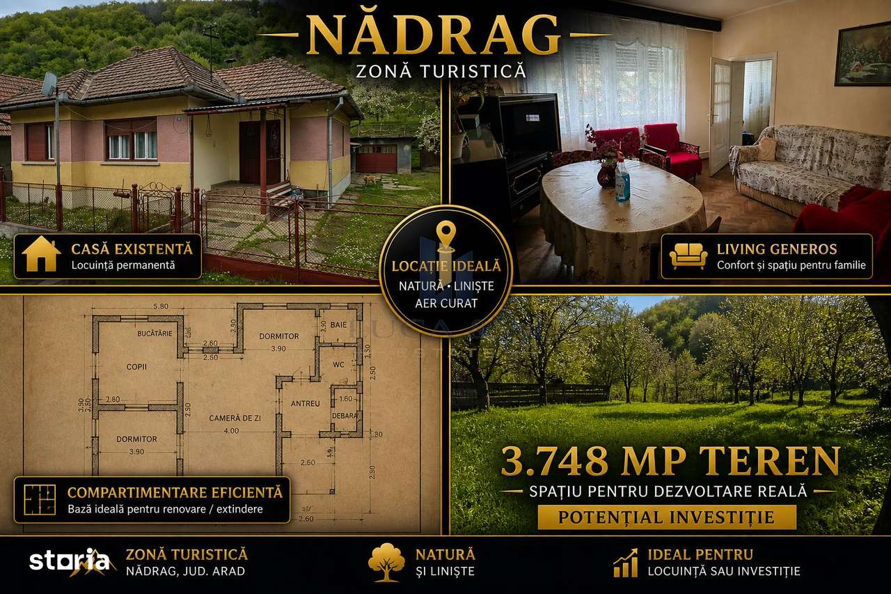 Casa cu teren generos in zona turistica Nadrag Timis-0