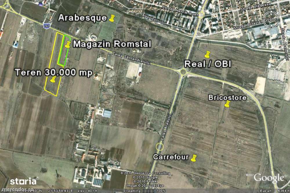 Oradea, Calea Santandrei,vand teren 30.000 mp deshidere centura 55ml-3