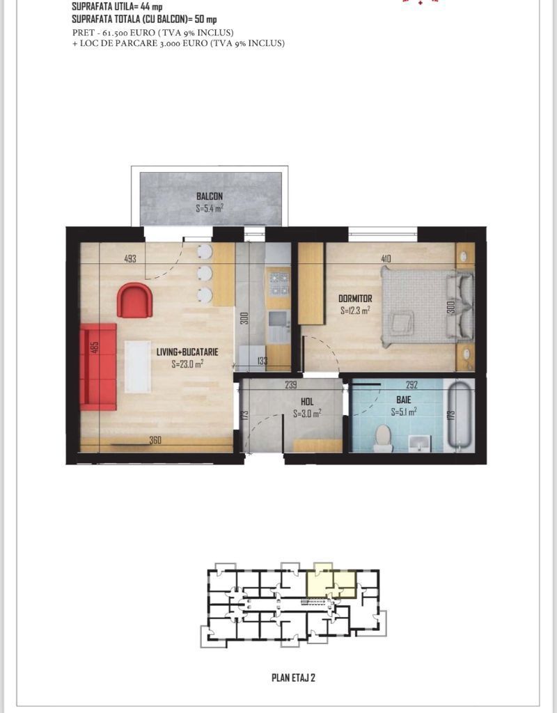 Apartament 2 camere, et.1/3, Diamantului, Bragadiru