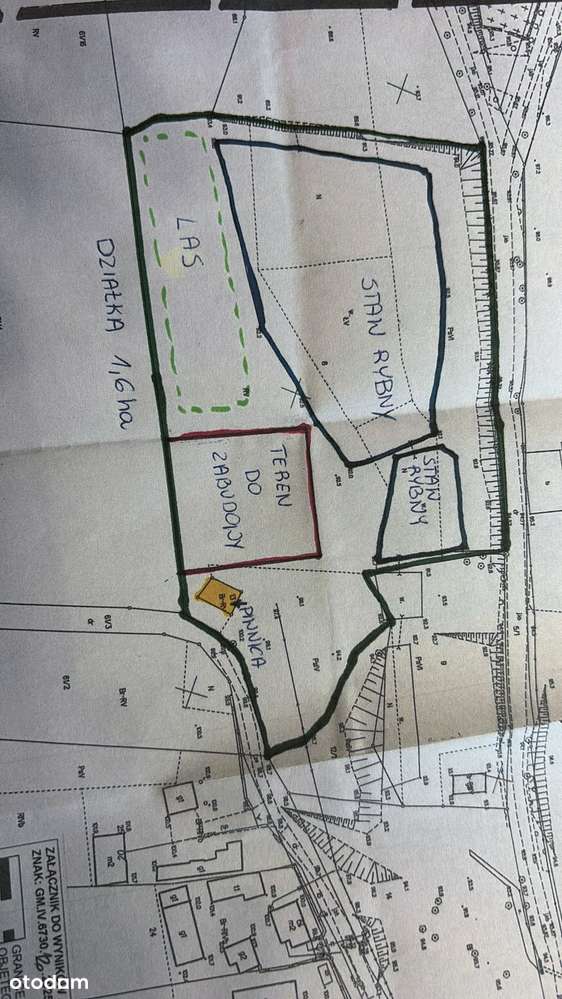 Działka siedliskowa z wydanymi warunkami zabudowy + stawy rybne-18