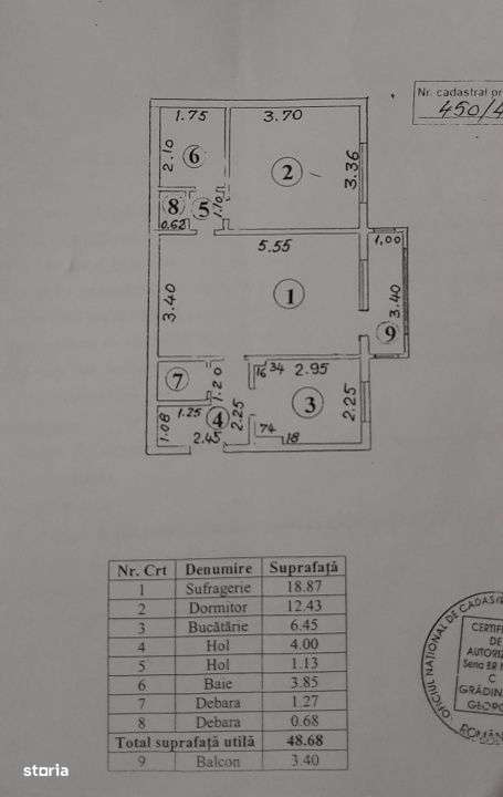 Apartament 2 camere confort 1, Calea Galati. Suprafata 52mp. - Imagine principală: 2/7