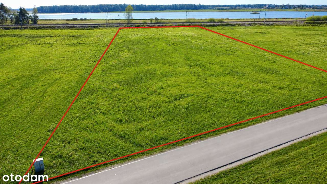 WSPANIAŁY WIDOK NA WODĘ !! Prąd - przyłącze na działce! BUDOWLANA !!-3