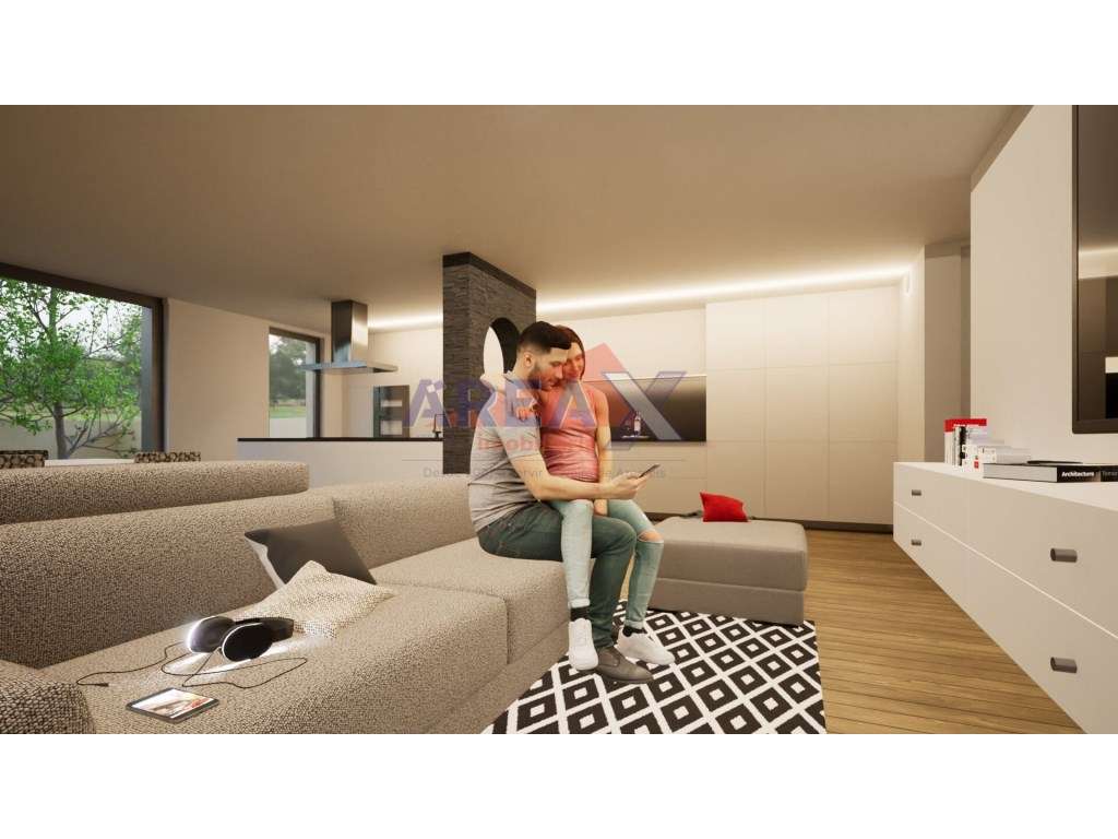 Moradia geminada T4, de arquitetura contemporânea-12