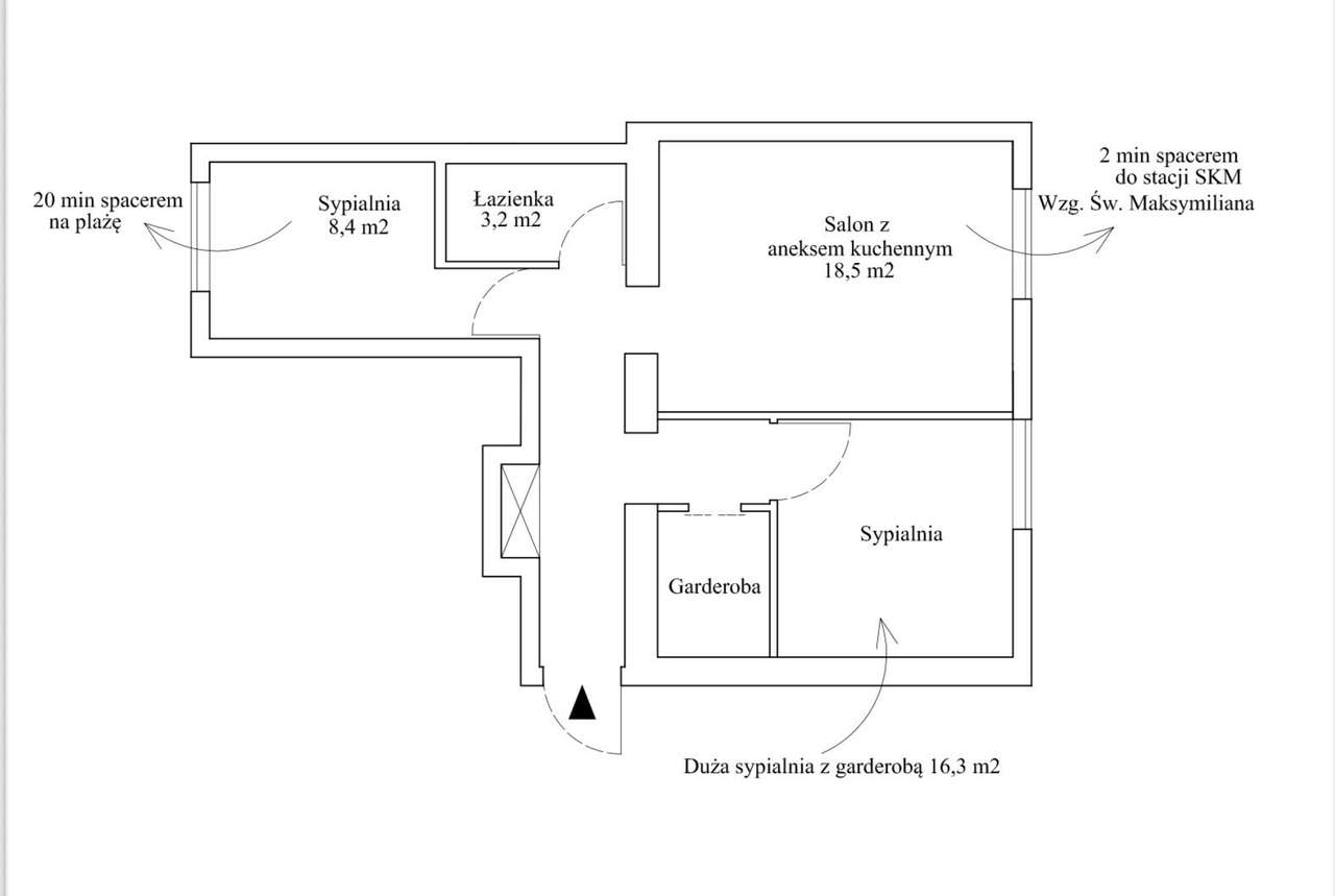 3 pokojowe mieszkanie w centrum Gdyni   0% prowizji - Pełny obrazek: 4/16