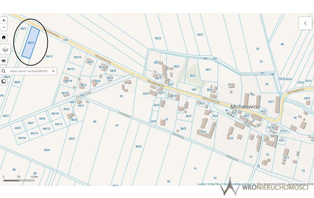 Działka z widokiem na Ślężę, Michałowice (Sobótka) - Pełny obrazek: 3/5