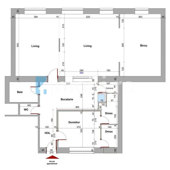 Apartament cu 3 camere, Ultrafinisat, cladire istorica, Centru-13