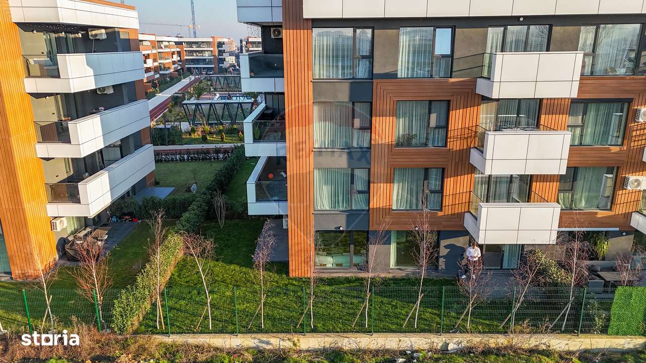 Apartament 3 camere cu Gradina | 207mp | Mobilat | Parcare | Piscina-17