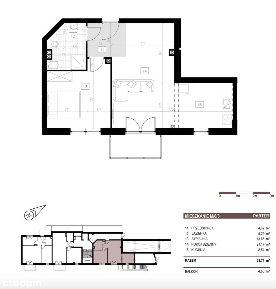 Mieszkanie 2 pokojowe z ogródkiem | Rodzinny Kredyt Mieszkaniowy-1