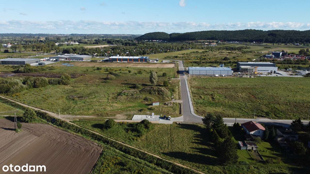 Działka przemysłowa Rumia – 1890 m², media w drodze, wjazd,,  projekt - Pełny obrazek: 3/5