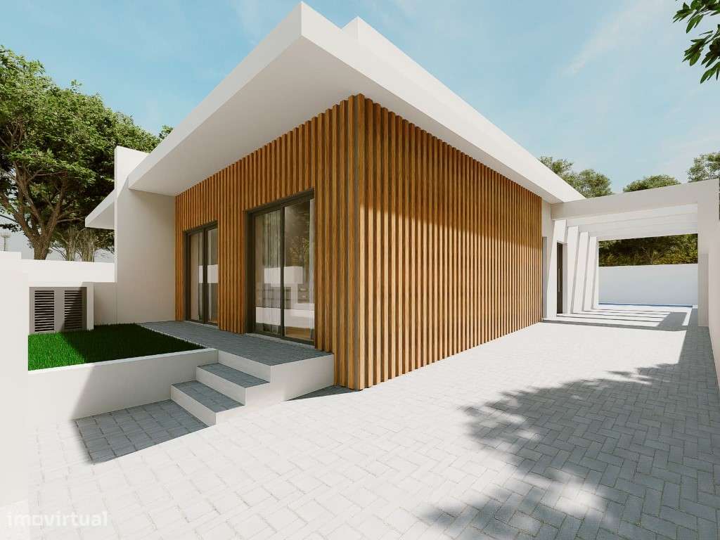 Moradia Geminada Térrea T 2, com piscina e pérgula, excelente local... - Grande imagem: 3/14