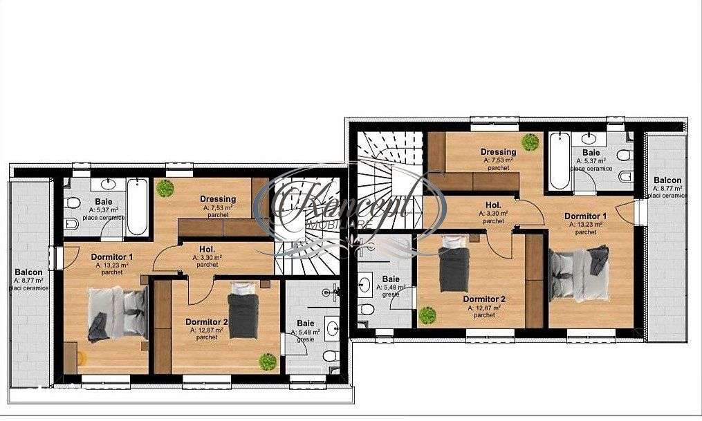 Duplex cu garaj in Tauti - Imagine principală: 4/10