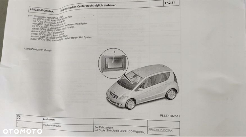 RADIO NAWIGACJA ALPINE MERCEDES A-KLASA W168 W169 B-KLASA W245 B67885167 - 5