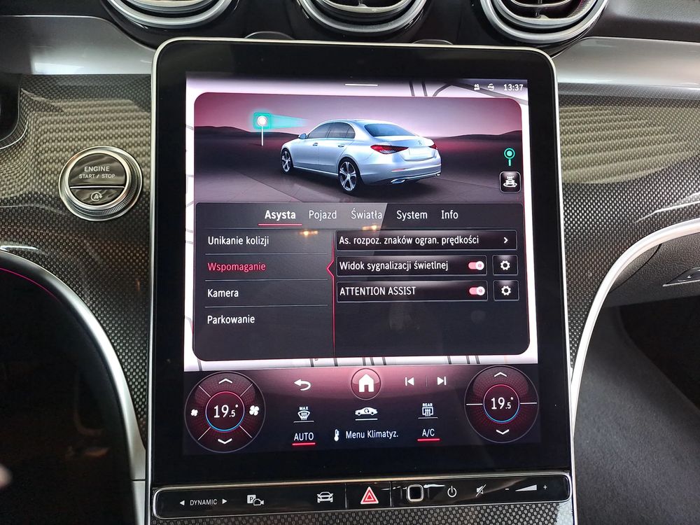 MERCEDES-BENZ KLASA-C C220D mHEV Avangarde Kamera 360 Blind Spot LED Ambiente Nawigacja