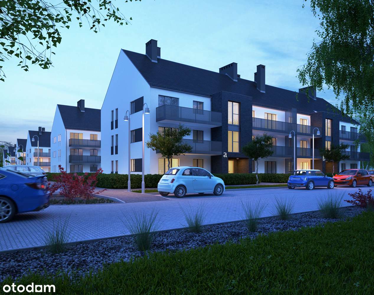 42,51m² +STRYCH 26m² +BALKON 5,84m² +M.PARKING.-pod Wrocławiem+las - Pełny obrazek: 2/10