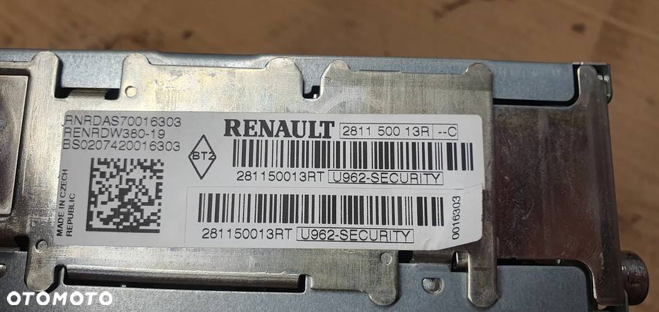 Radio radioodtwarzacz CD fabryczny Renault Laguna III 281150013R - 4