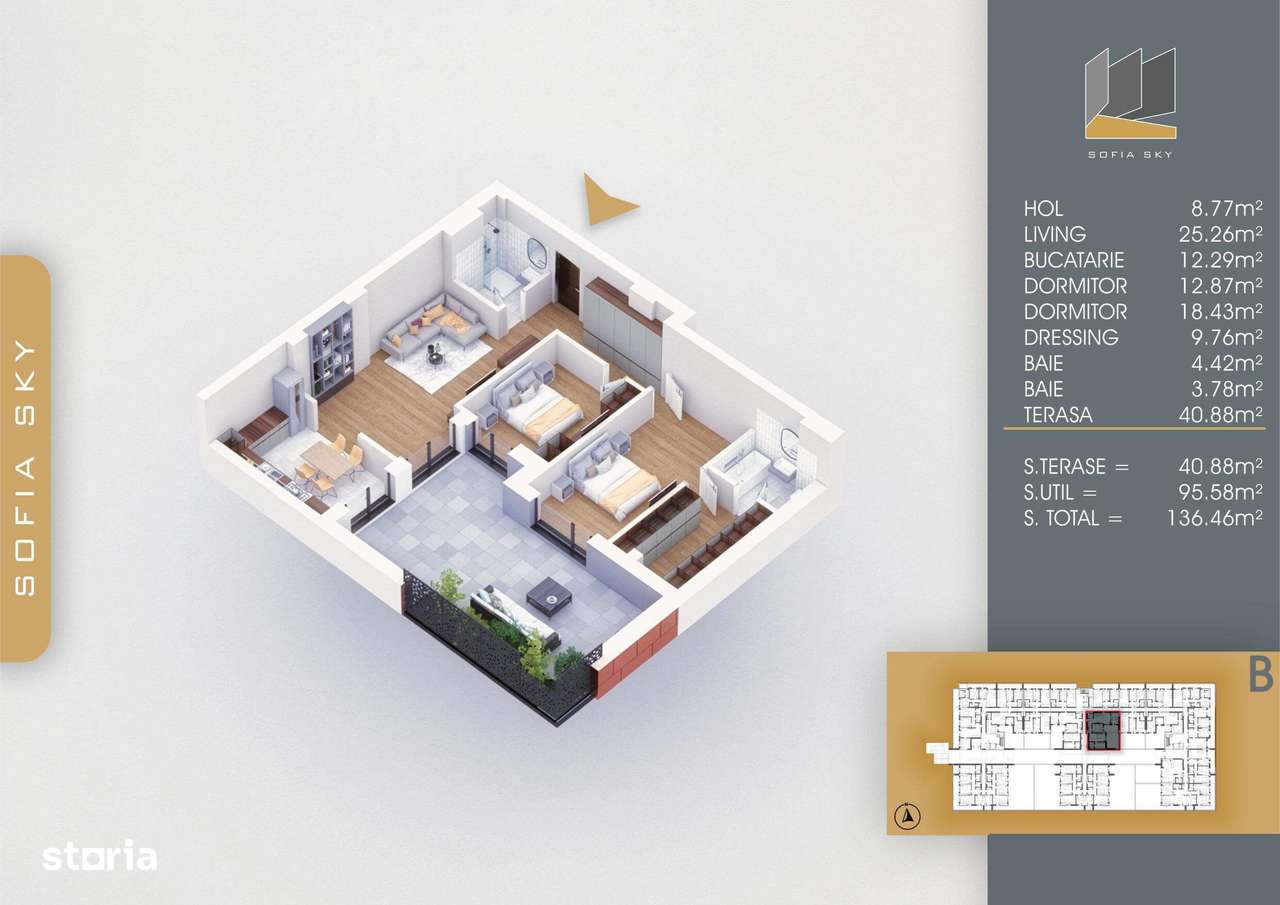 Apartament 3 camere SUPERB,Finalizat,Metrou Nicolae Teclu 8min - Imagine principală: 5/7