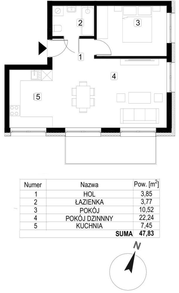 Mieszkania przy Muzeum Ślaskim/ Parku Boguckim_M23 – pohled 2
