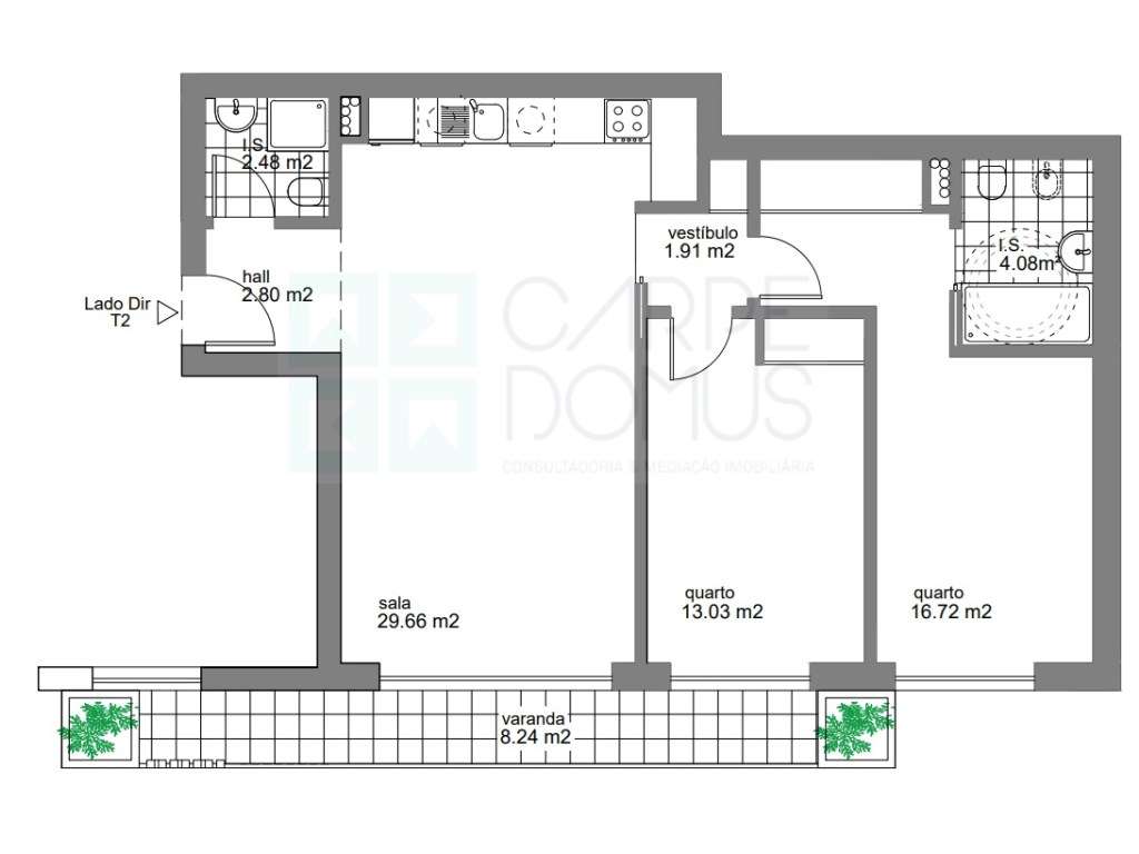 Excelente novo apartamento T2 em Setúbal - Grande imagem: 3/41