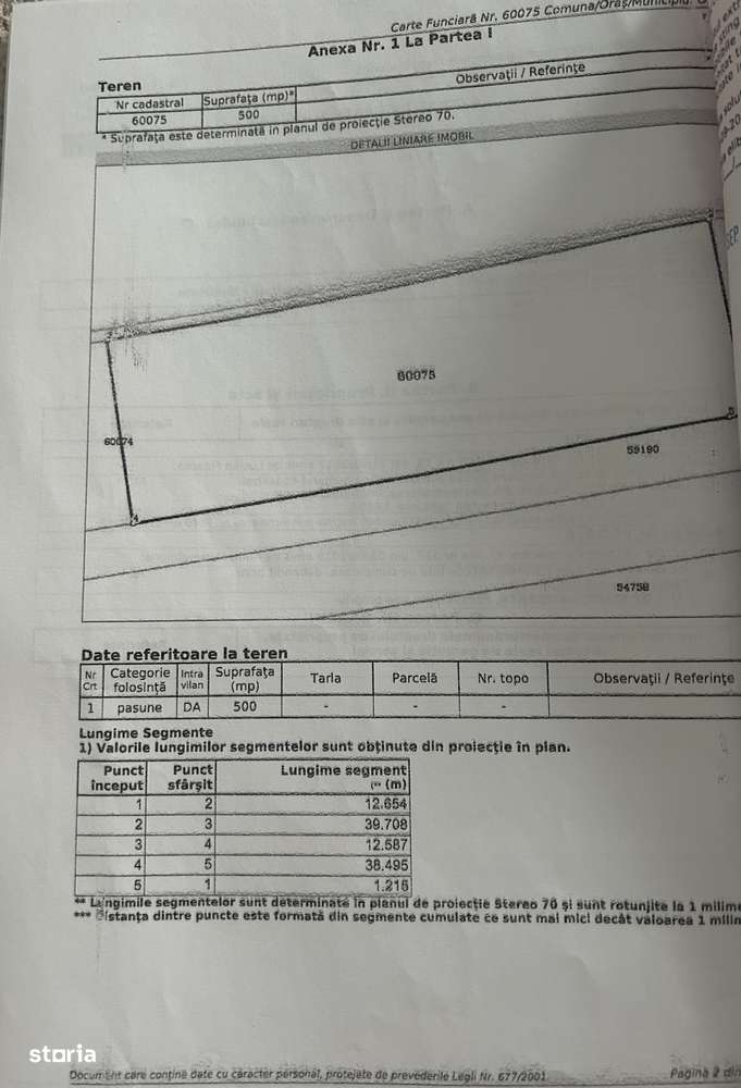 Teren de vânzare Osorhei ! - Imagine principală: 4/4