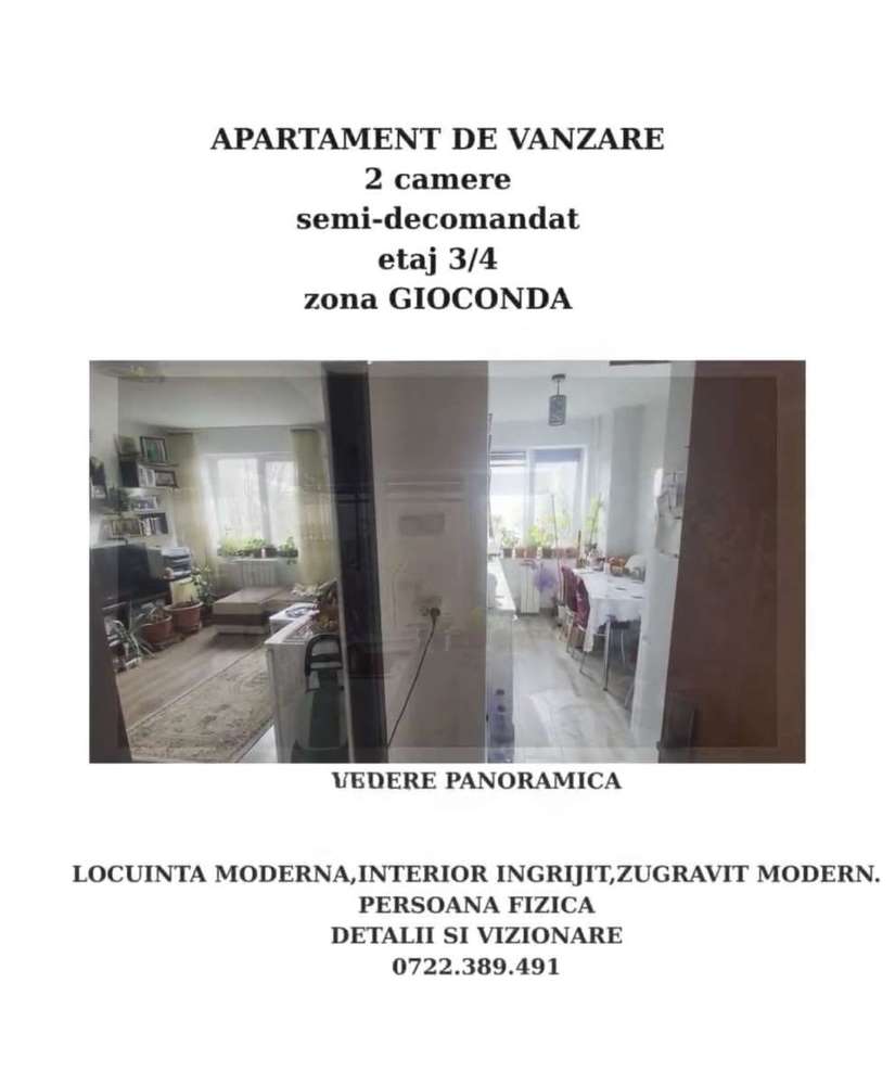 Apartament semi-decomandat  2 camere - Imagine principală: 4/8
