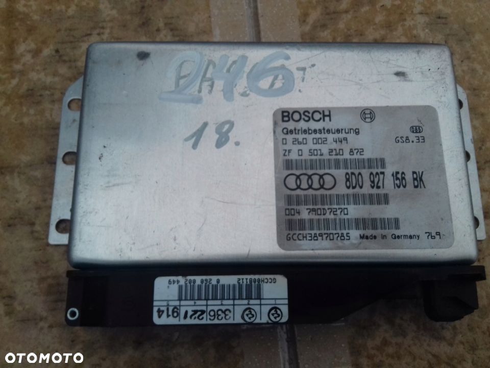 STEROWNIK SKRZYNI BIEGÓW AUDI 8D0927156BK - 1