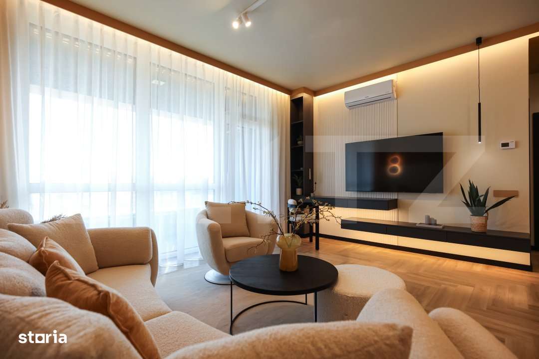 Apartament de lux, de vanzare, cu 2 camere, 56 mp + Parcare Subterana - Imagine principală: 2/17