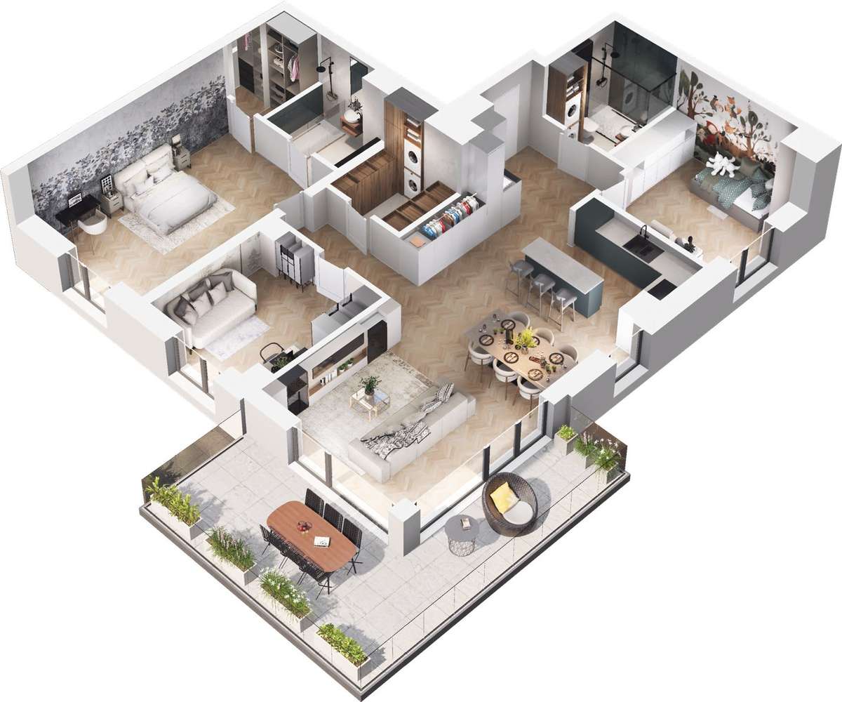 Ville Garden | mieszkanie 4-pok. | C.29 - Pełny obrazek: 5/10