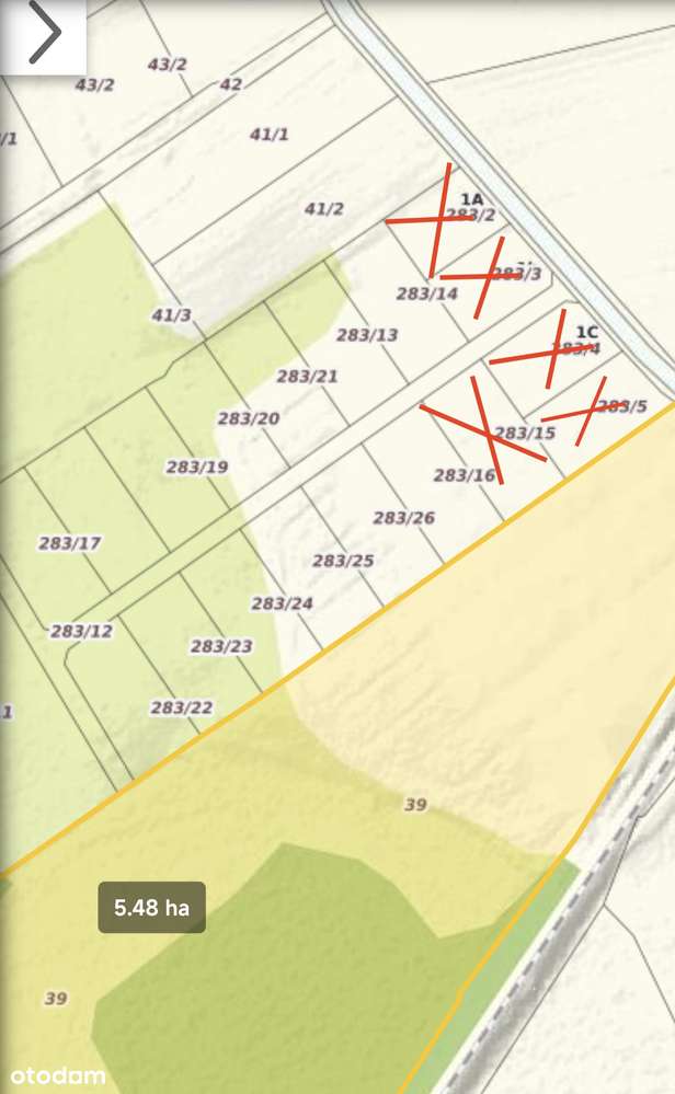 Działki z wydanym warunkami zabudowy - Pełny obrazek: 5/5