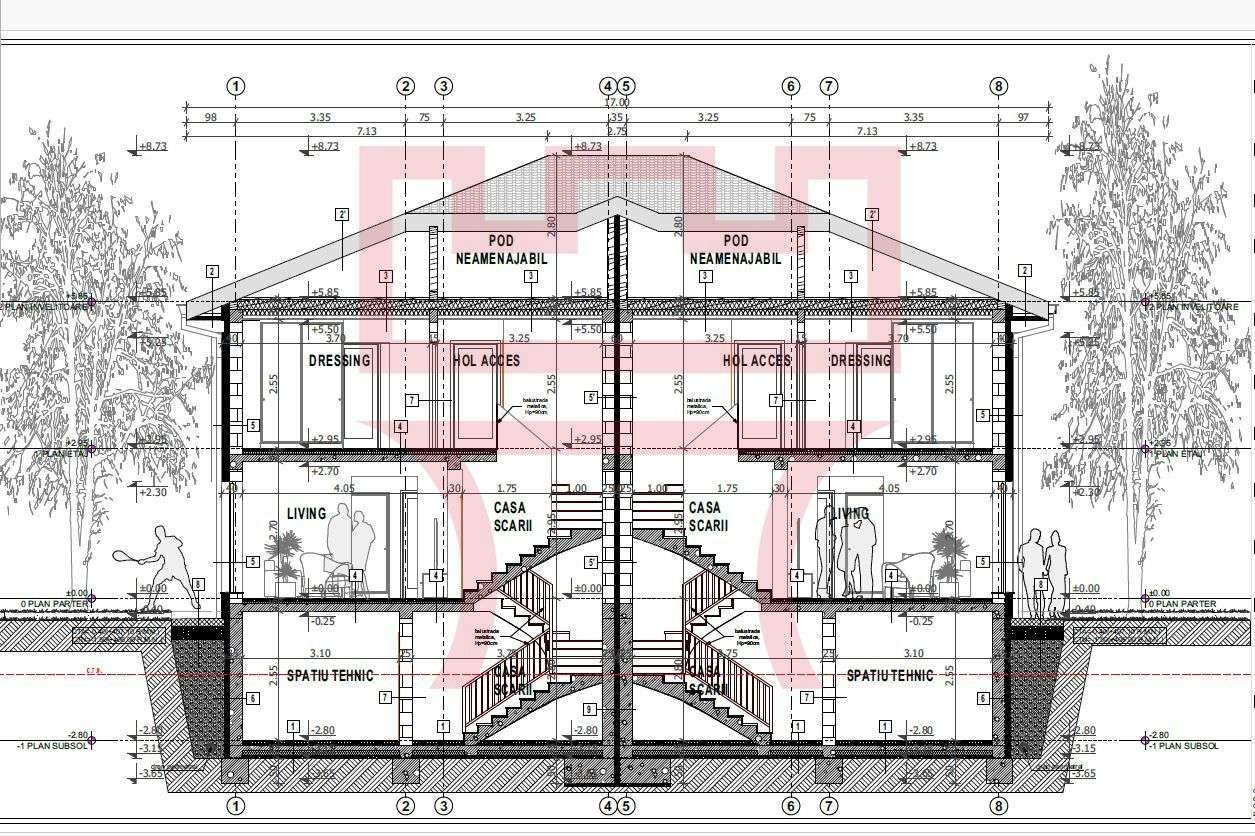 Casa duplex in constructie Dambul Rotund 207mp 350teren utili cu garaj-7