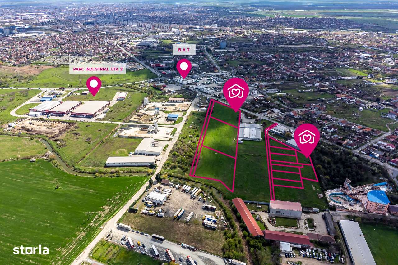 Teren cu PUZ in Arad, servicii, industrie, depozitare 8.307 mp - Imagine principală: 5/6