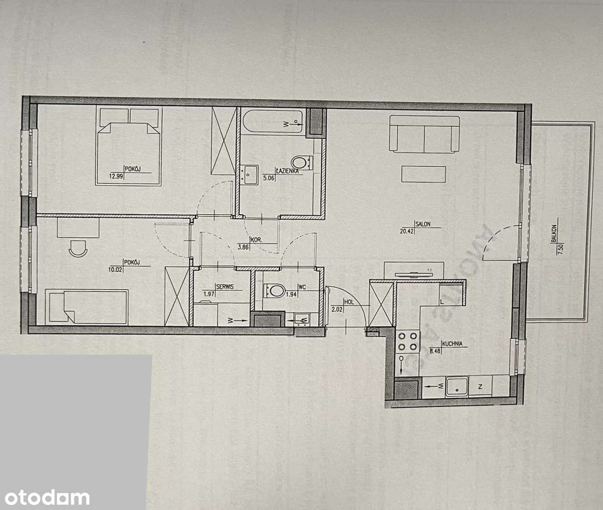 Nowoczesne 3-p mieszkanie w Royal Residence  – Wilanów, ul.J.Holzera 6-15