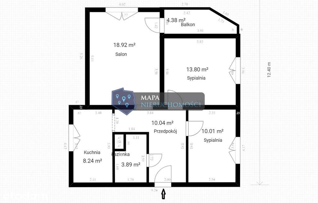 Wspaniałe trójstronne M4, teren ogrodzony Południe-17