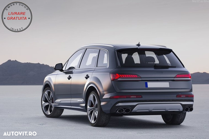 Difuzor Bara Spate Evacuare Dubla Audi Q7 SUV 4M Facelift (2020-up)- livrare gratuita - 12