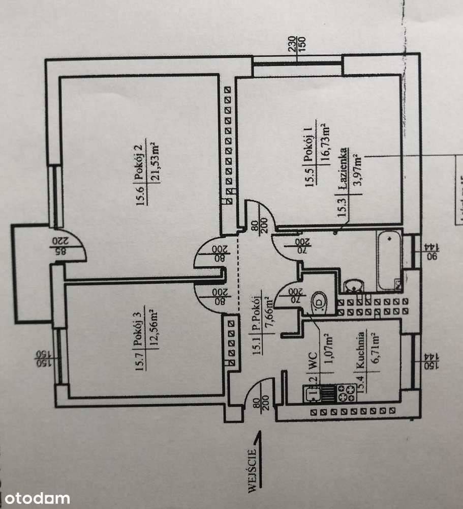 70 m2 * Ursus * Trzy oddzielne pokoje - Pełny obrazek: 1/9
