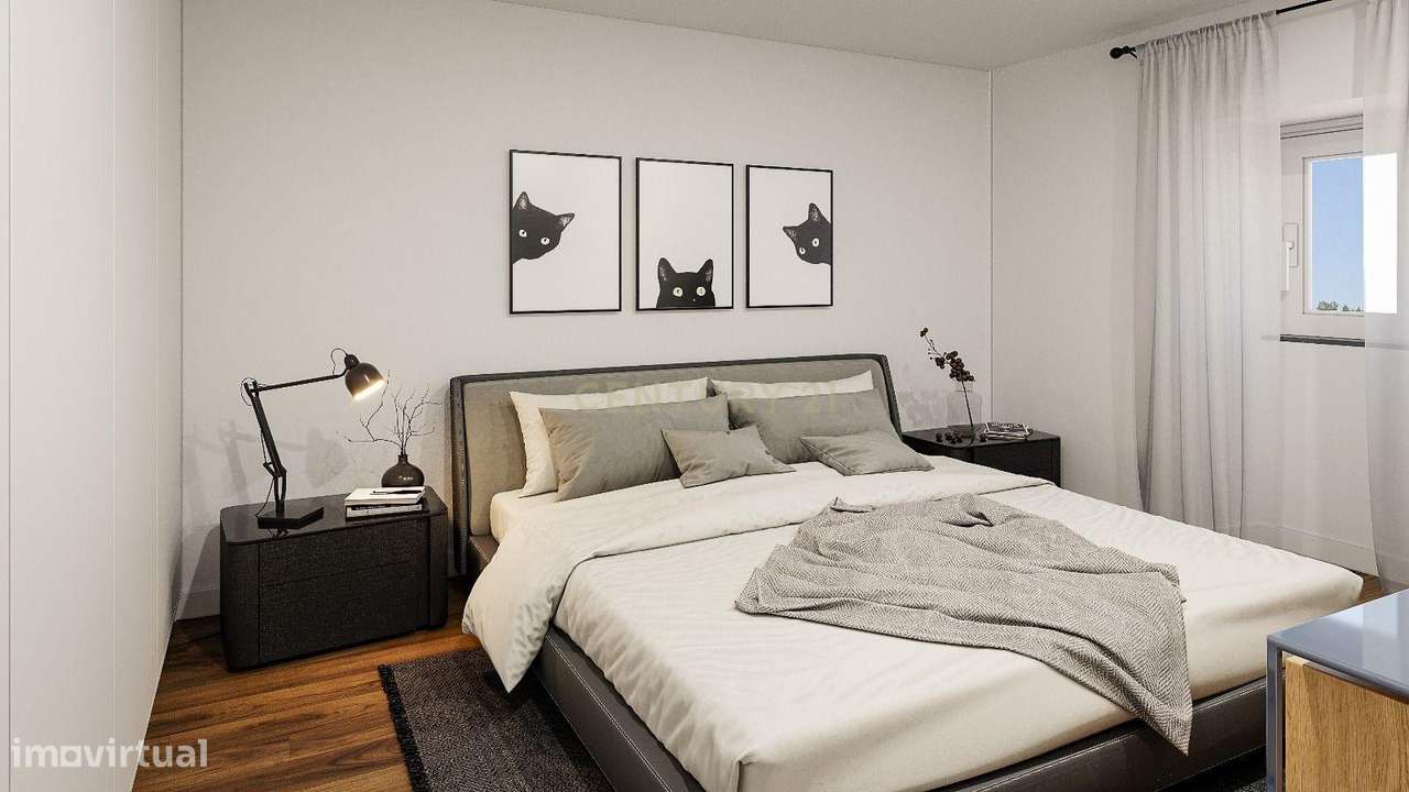 Luxuosa Moradia T3  num lote de terreno 732 m2 com piscina em Aljubarr-16