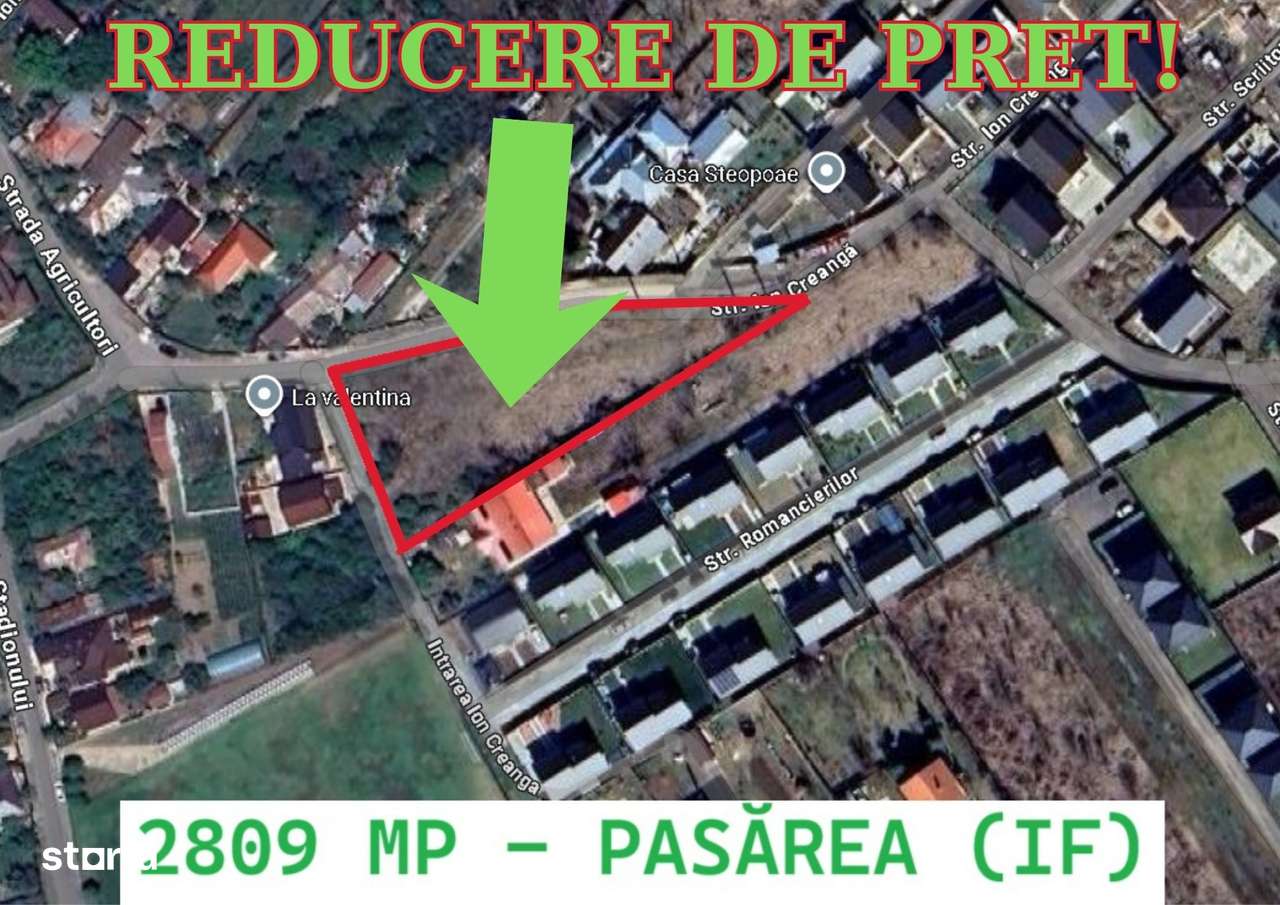 OPORTUNITATE! - Teren intravilan 2800mp sat Pasărea com Brănești ILFOV-0