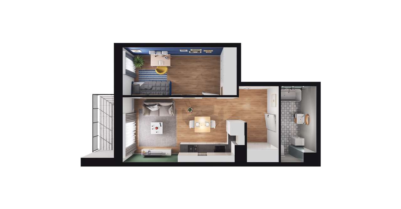 Apartamenty Gościnna 2 | mieszkanie 2-pok. | 72 - Pełny obrazek: 3/9