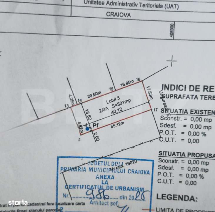 Teren intravilan 801 mp–Bariera Valcii, acces facil, utilitati dispo - Imagine principală: 2/3