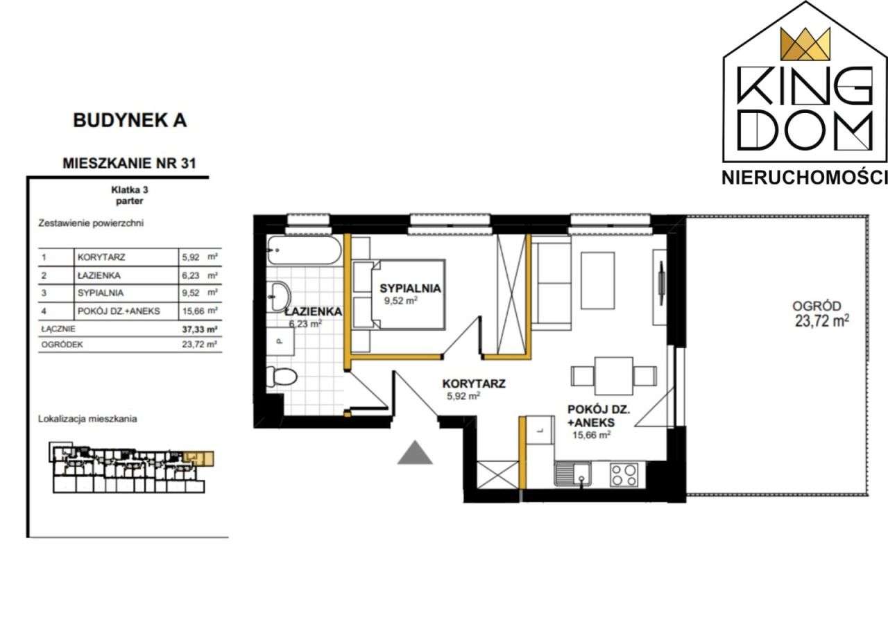 2-Pokojowe mieszkanie w stanie deweloperskim - Pełny obrazek: 5/5