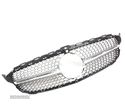 GRELHA DIANTEIRA PARA MERCEDES CLASE C W205 AMG 15-17 CAMERA LOOK DIAMOND SILVER - 2