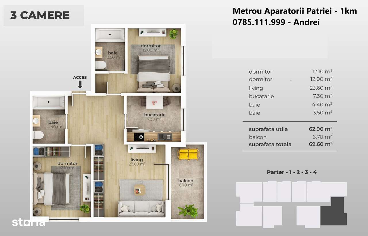 Studio49mp - Aparatorii Patriei metrou 12 min-5