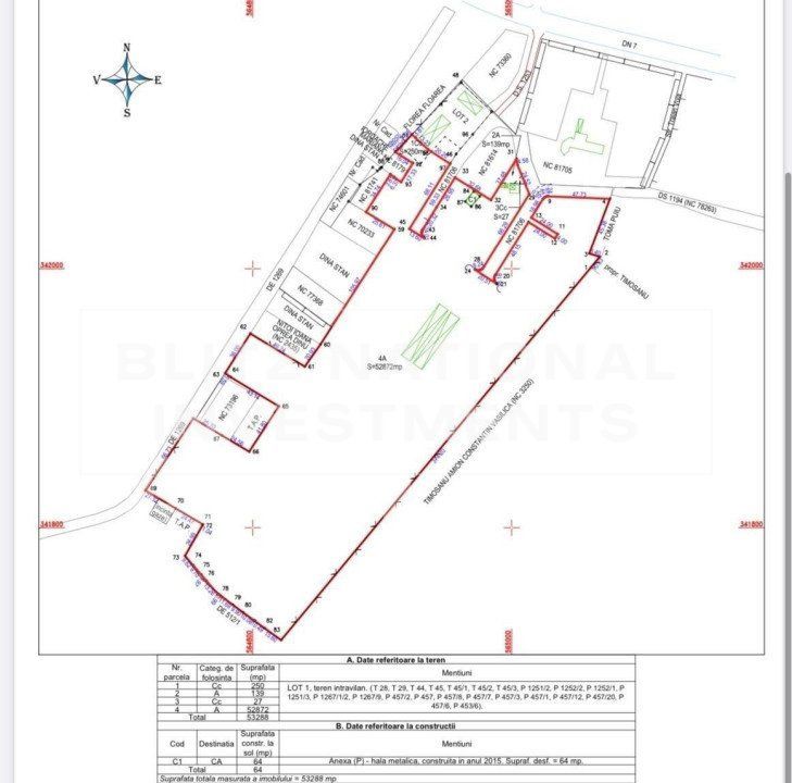 Teren de 53000 mp, in Tartasesti, jud Dambovita