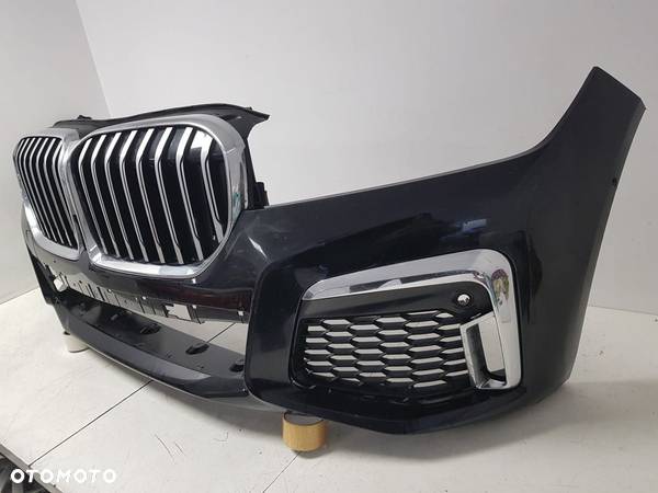 BMW 7 G11 G12 M-PAKIET LCI LIFT 19-22 ZDERZAK GRILL PRZÓD PRZEDNI PDC 8096931 8073985 - 3