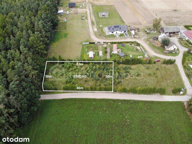 Działka budowlana przy lesie 1508 m2 - Ciecholewy - Pełny obrazek: 4/14