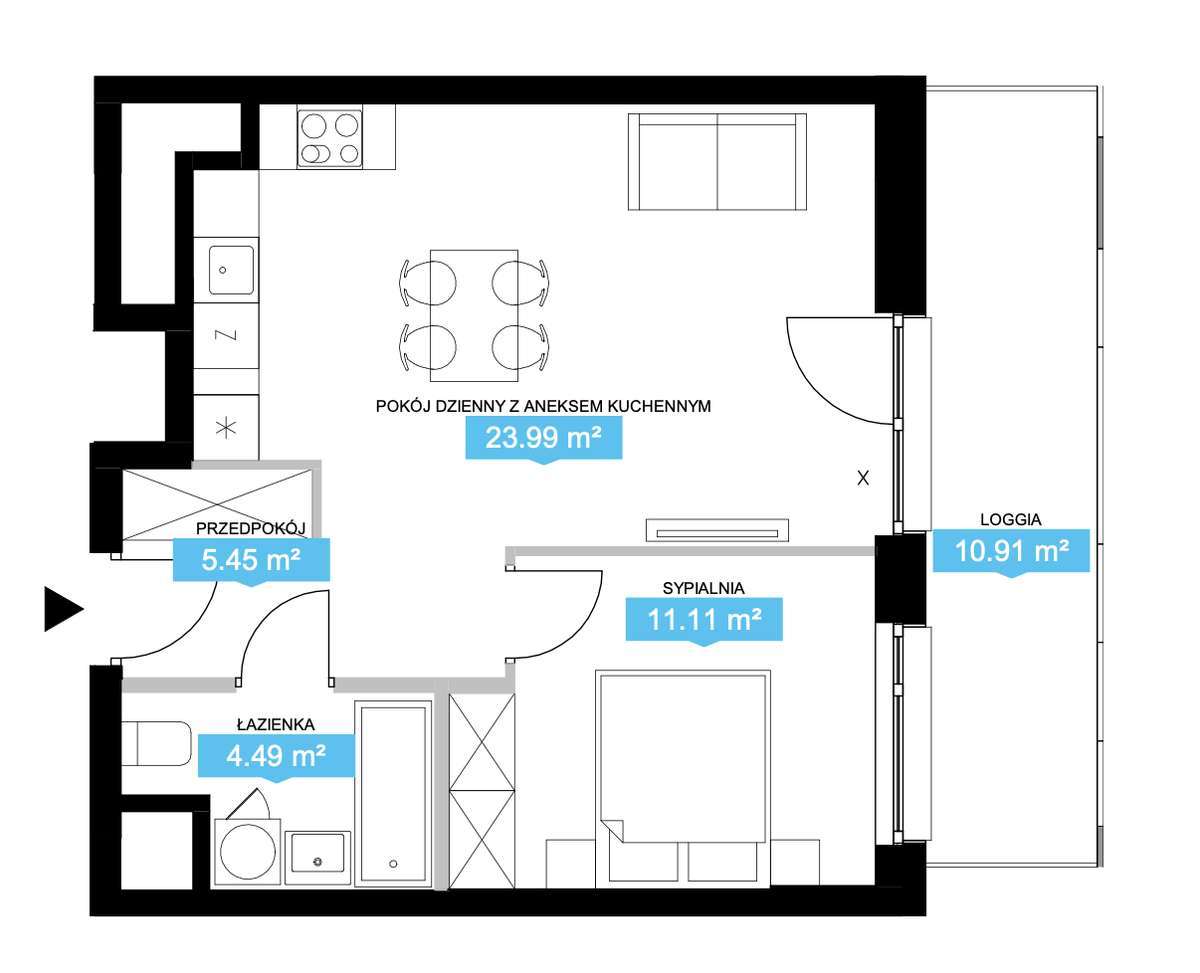 Świetny Rozkład - Duży Balkon - Widok na City - Parking Podziemny-1