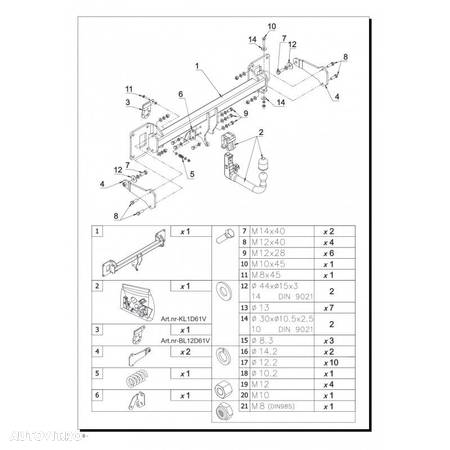 Carlig de remorcare pentru Mercedes GLE- sistem demontabil automat - vertical - din 10.2018/-. - 6