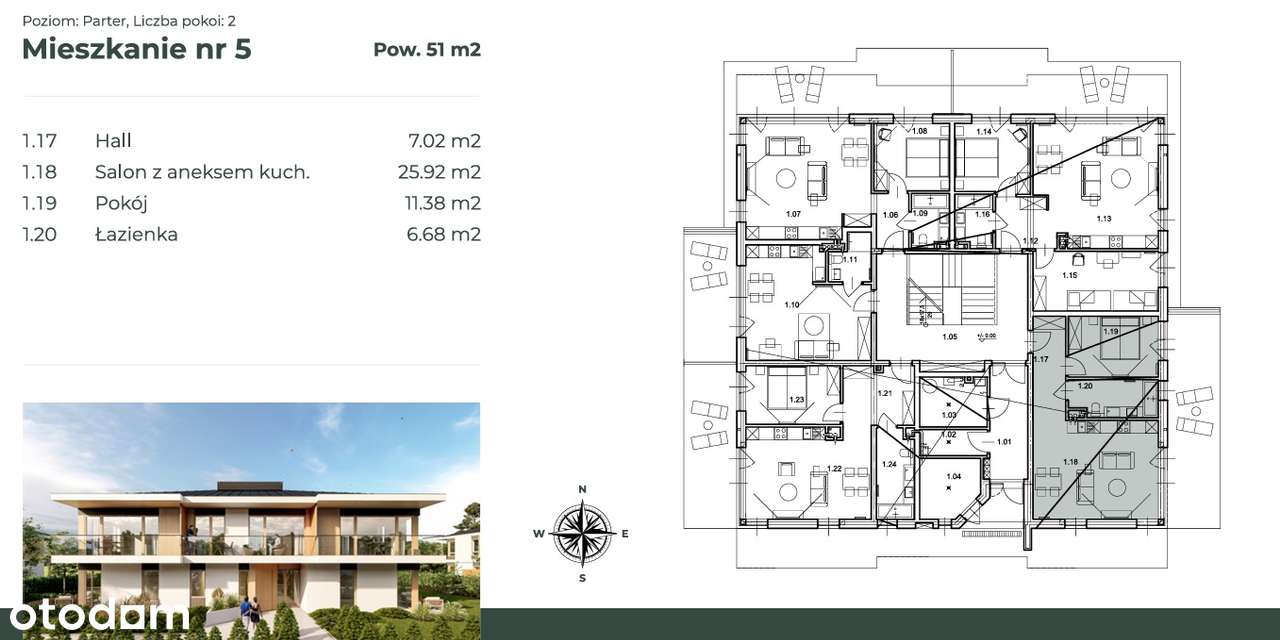 Nowoczesne apartamenty w Przytoku - spokój i przestrzeń .-9