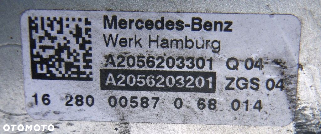 Mercedes C W205 Pas Górny a2056203301 - 3