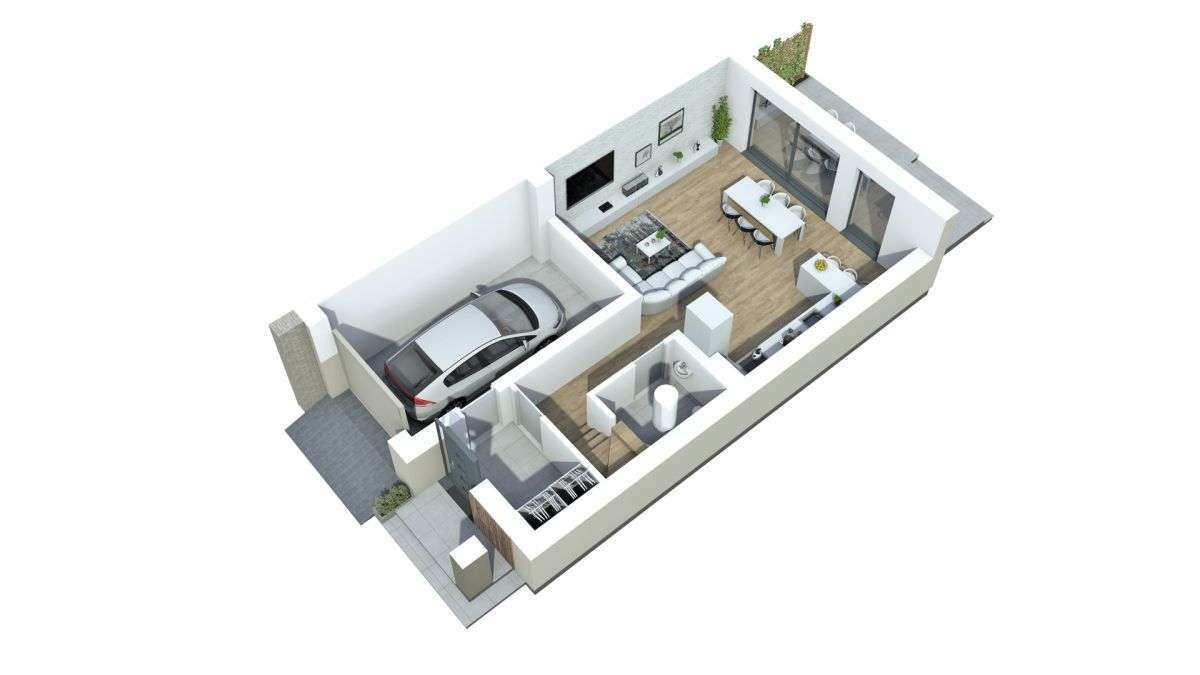 Bliźniak w centrum Luzina , dobra komunikacja z S6 - Pełny obrazek: 4/16